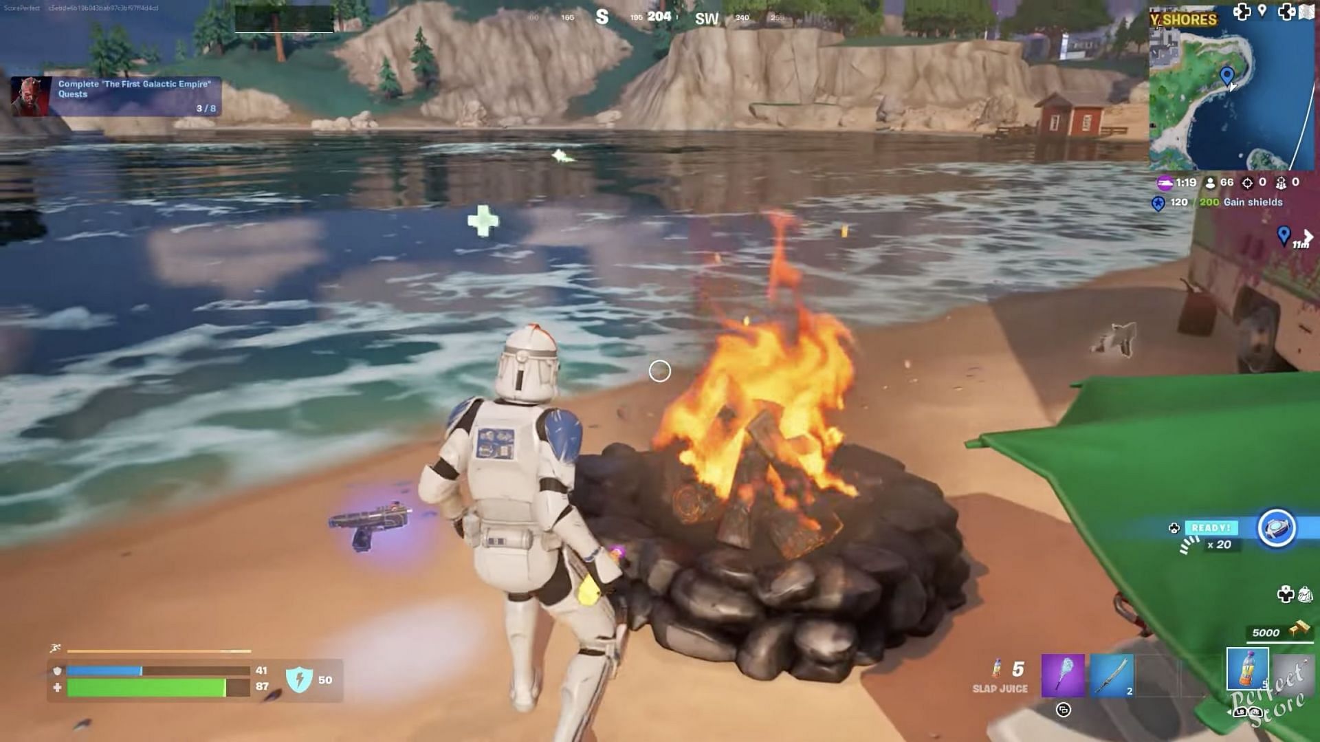 Restore 75 health (Image via Perfect Score on YouTube)